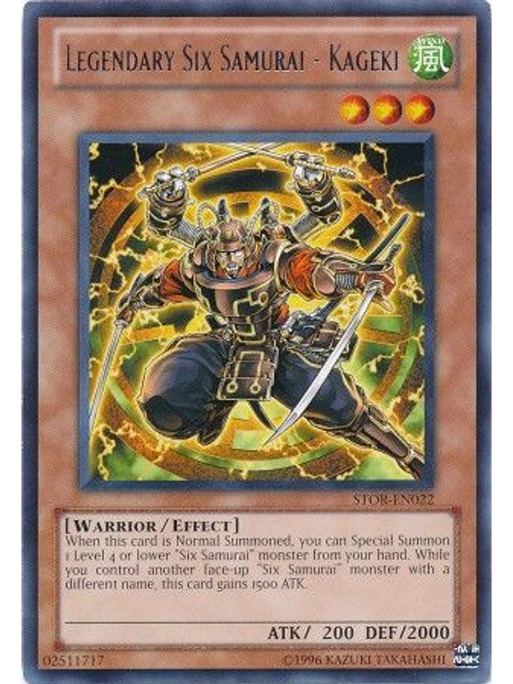 Legendary Six Samurai - Kageki - STOR-EN022 - Rare Unlimited 1