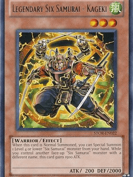 Legendary Six Samurai - Kageki - STOR-EN022 - Rare Unlimited