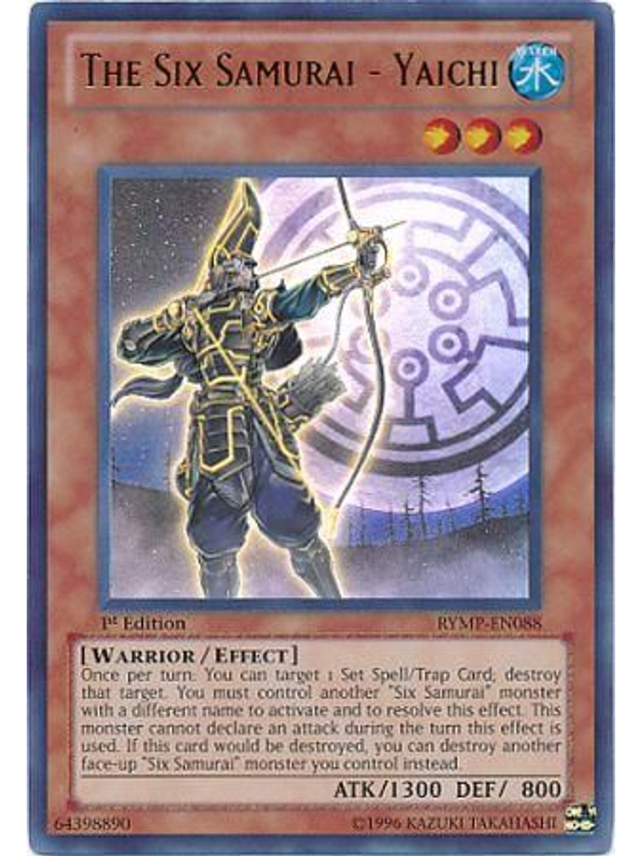 The Six Samurai - Yaichi - RYMP-EN088 - Ultra Rare 1st Edition 1