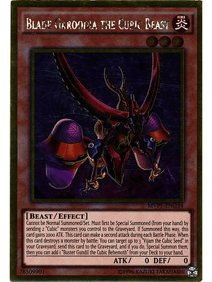 Blade Garoodia the Cubic Beast - MVP1-ENG34 - Gold Rare Unlimited