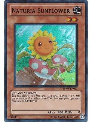 Naturia Sunflower - HA03-EN011 - Super Rare Unlimited