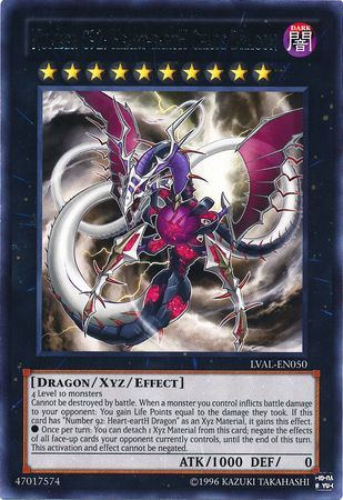 Number C92: Heart-eartH Chaos Dragon - LVAL-EN050 - Rare Unlimited