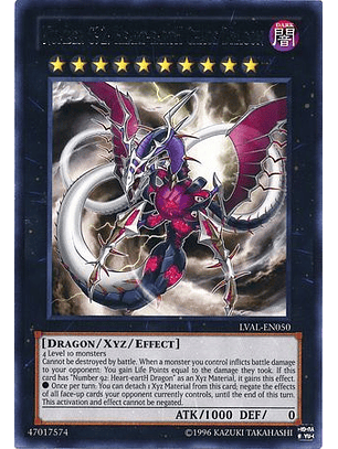 Number C92: Heart-eartH Chaos Dragon - LVAL-EN050 - Rare Unlimited