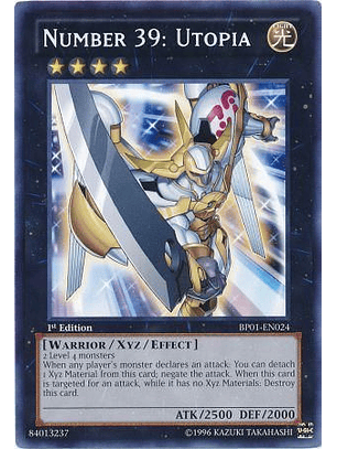 Number 39: Utopia - BP01-EN024 - Rare 1st Edition