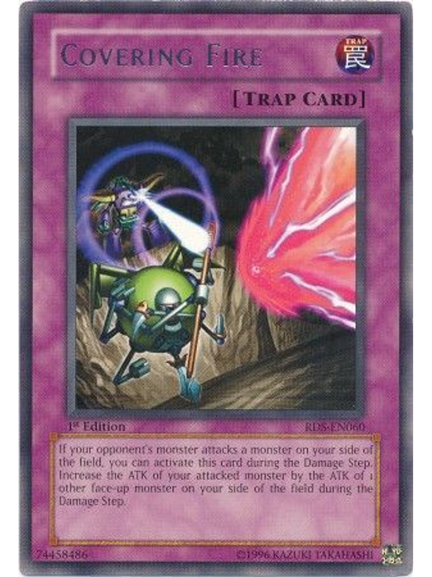 Covering Fire - RDS-EN060 - Rare 1st Edition 1