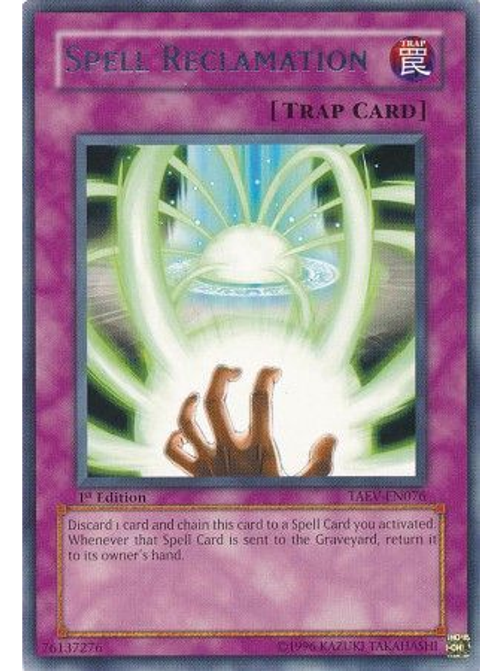 Spell Reclamation - TAEV-EN076 - Rare 1st Edition 1