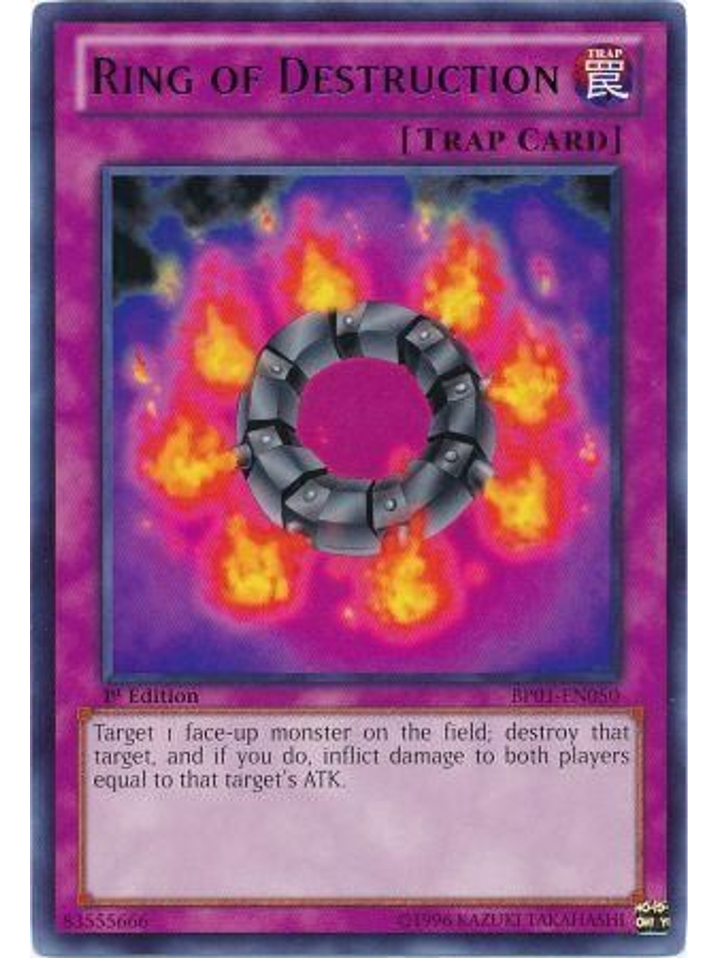 Ring of Destruction - BP01-EN050 - Rare 1st Edition 1