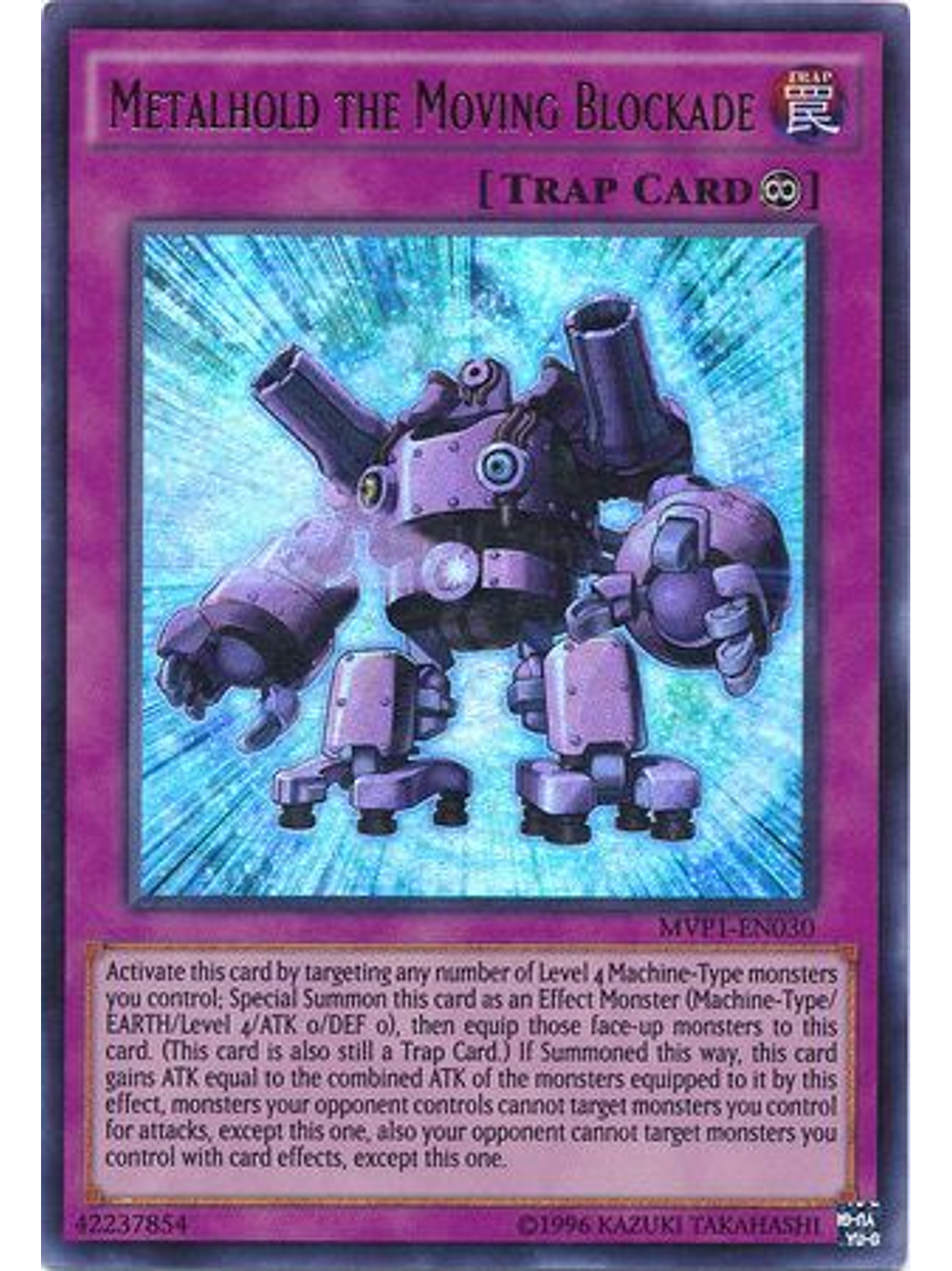 Metalhold the Moving Blockade - MVP1-EN030 - Ultra Rare Unlimited 1
