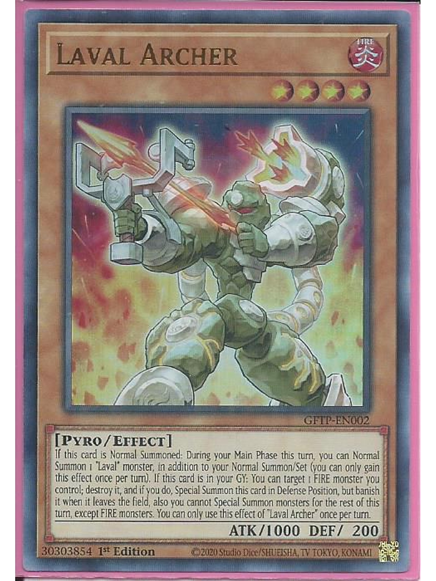 Laval Archer - GFTP-EN002 - Ultra Rare 1st Edition 1