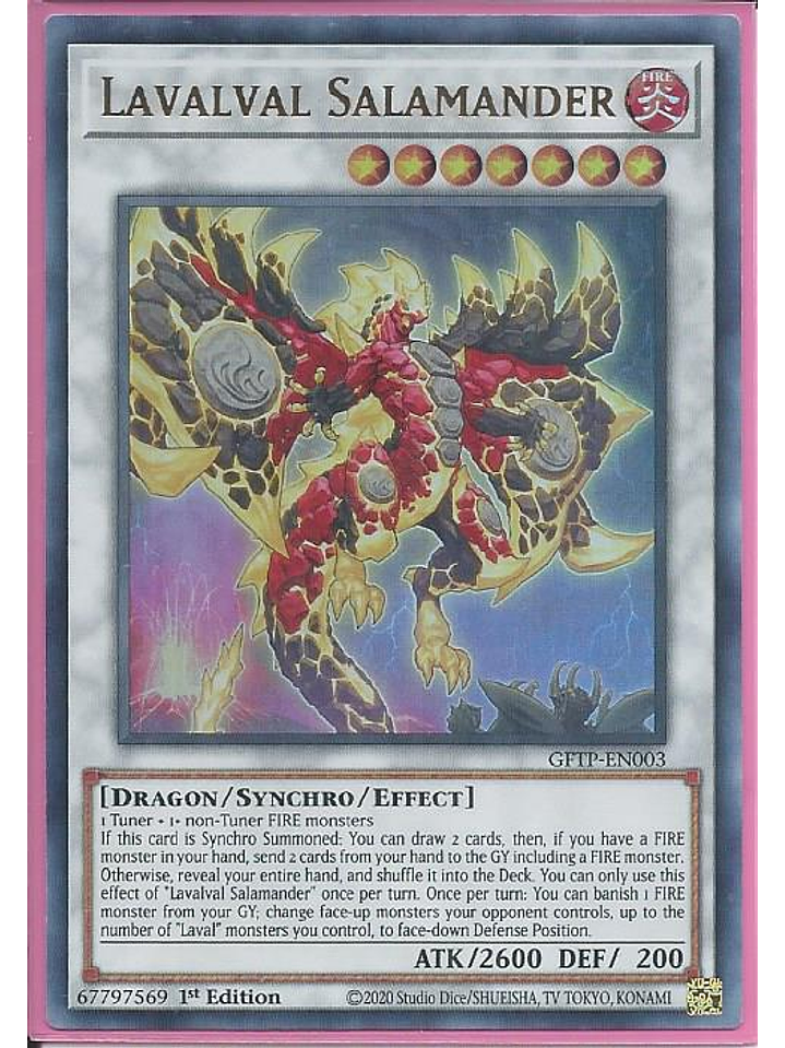 Lavalval Salamander - GFTP-EN003 - Ultra Rare 1st Edition 1