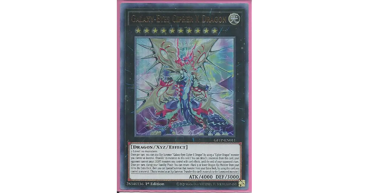 Ultra Xyz Yugioh Galaxy-eyes Cipher X Dragon | Meses sin interés