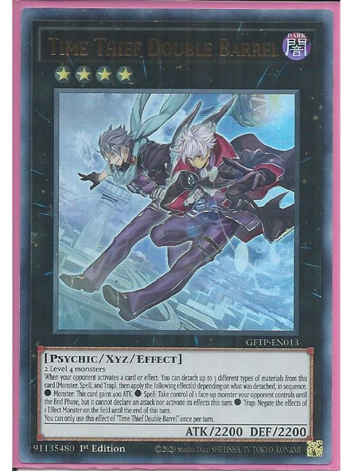 Time Thief Double Barrel - GFTP-EN013 - Ultra Rare 1st Edition 1