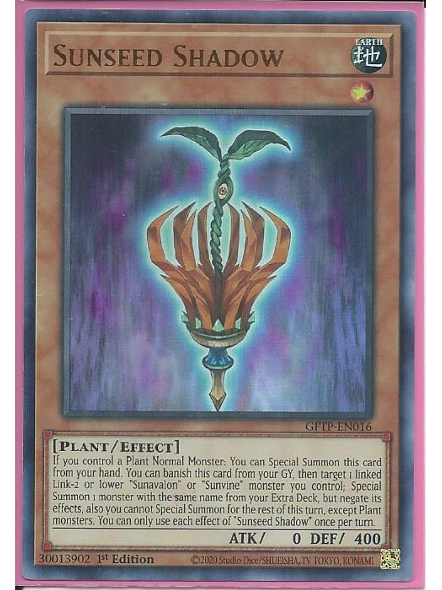 Sunseed Shadow - GFTP-EN016 - Ultra Rare 1st Edition 1