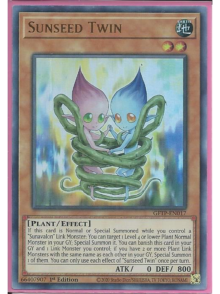 Sunseed Twin - GFTP-EN017 - Ultra Rare 1st Edition 1