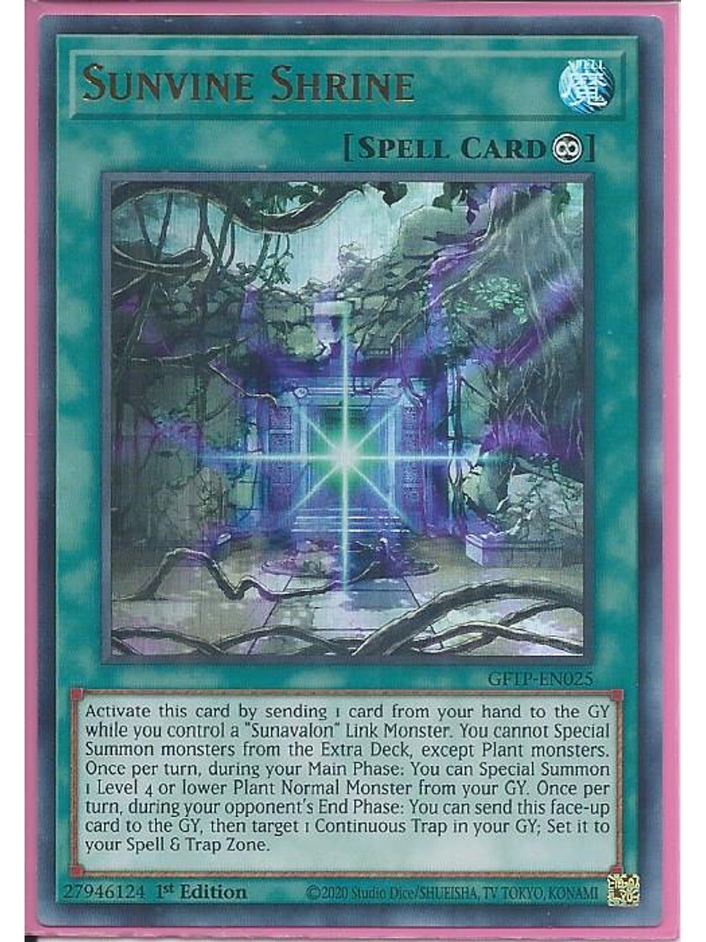 Sunvine Shrine - GFTP-EN025 - Ultra Rare 1st Edition 1