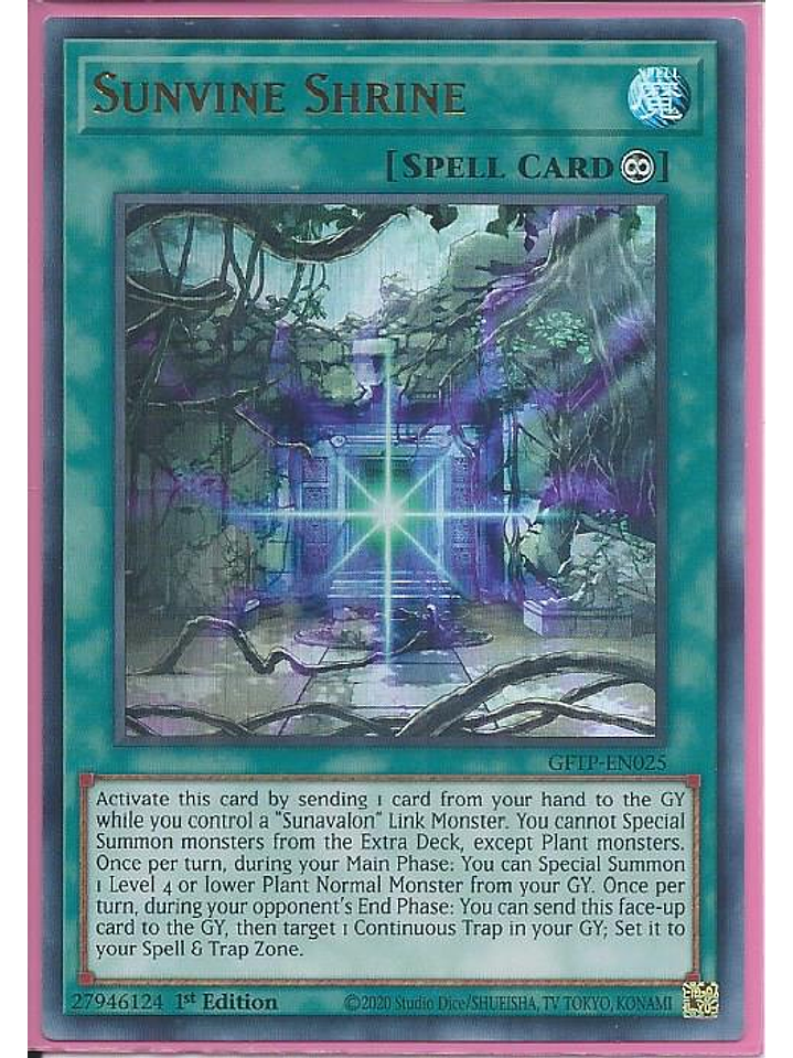 Sunvine Shrine - GFTP-EN025 - Ultra Rare 1st Edition 1