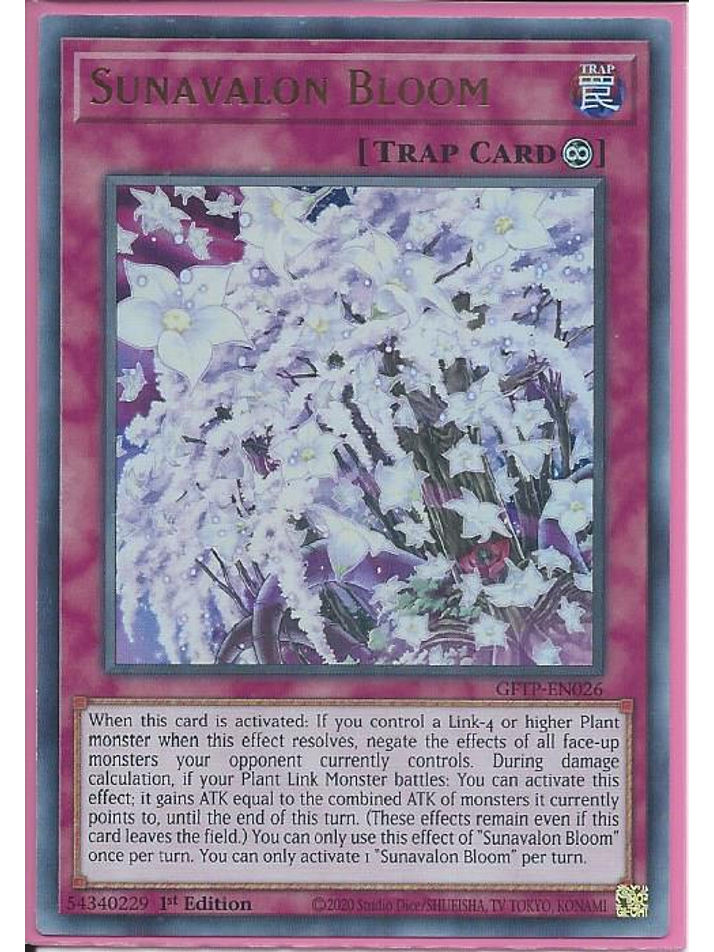 Sunavalon Bloom - GFTP-EN026 - Ultra Rare 1st Edition 1
