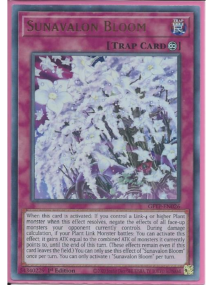 Sunavalon Bloom - GFTP-EN026 - Ultra Rare 1st Edition 1