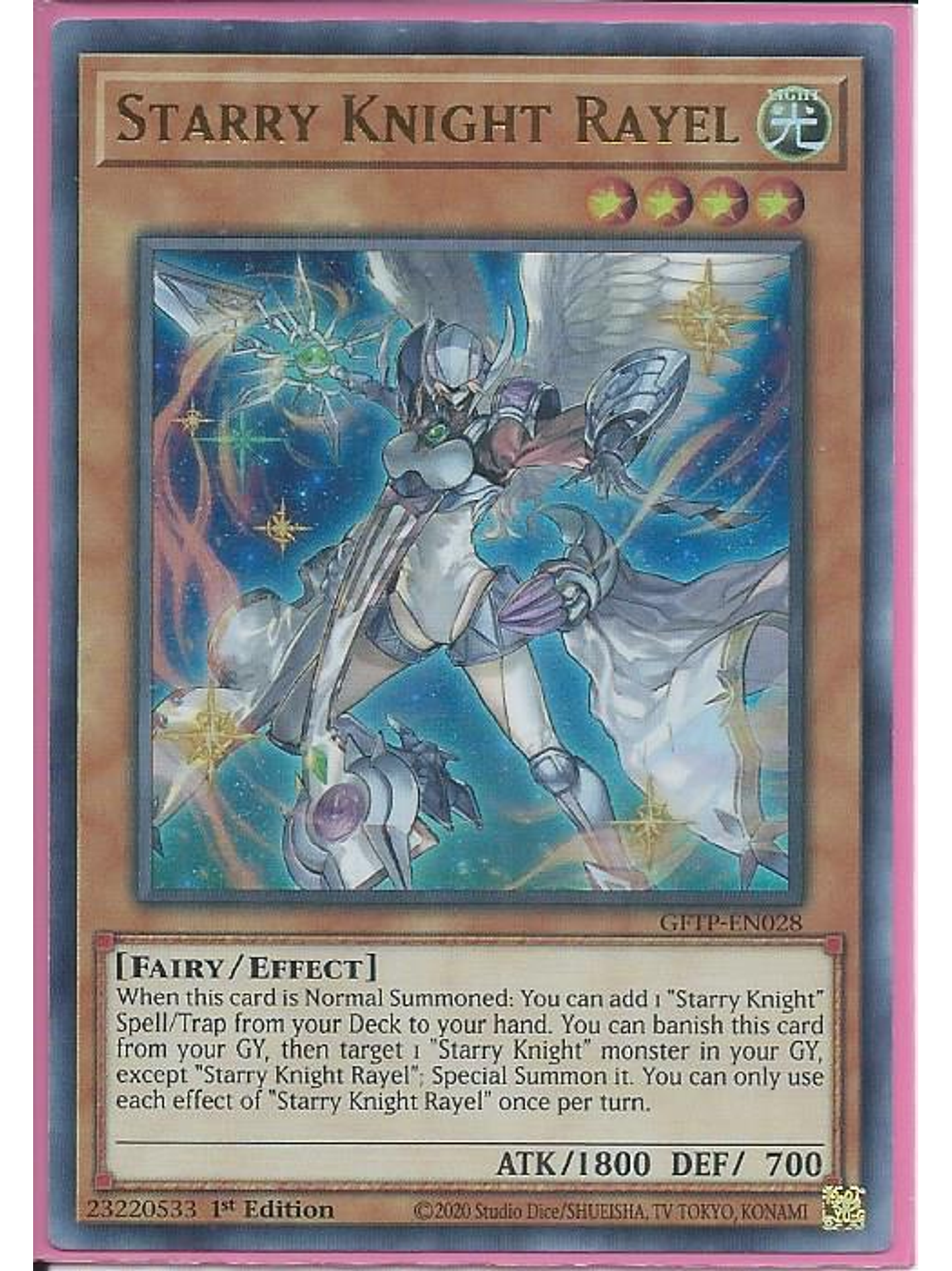 Starry Knight Rayel - GFTP-EN028 - Ultra Rare 1st Edition 1