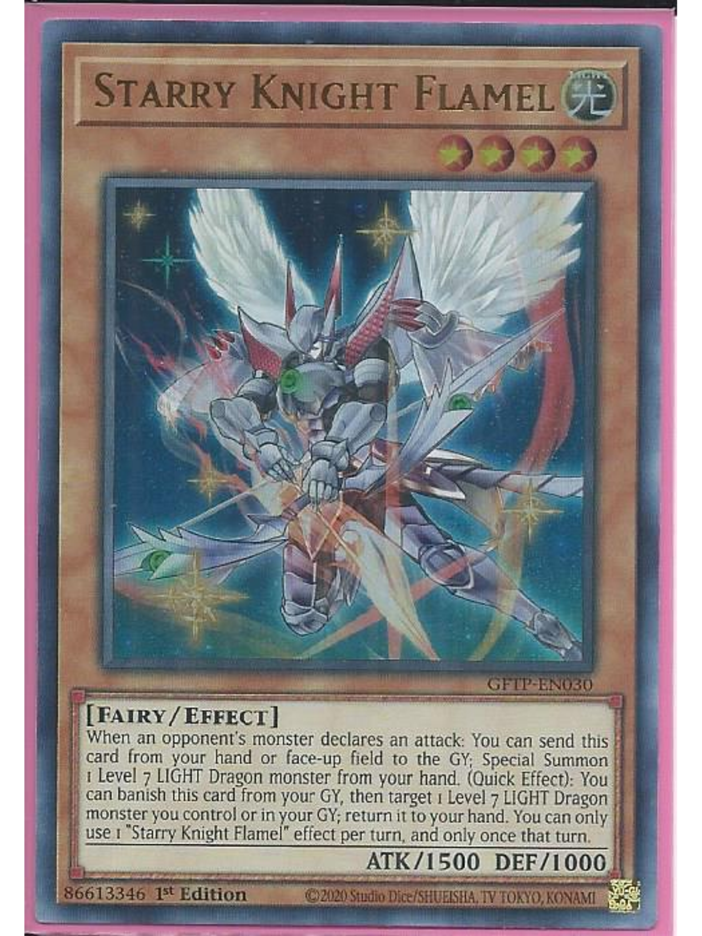 Starry Knight Flamel - GFTP-EN030 - Ultra Rare 1st Edition 1