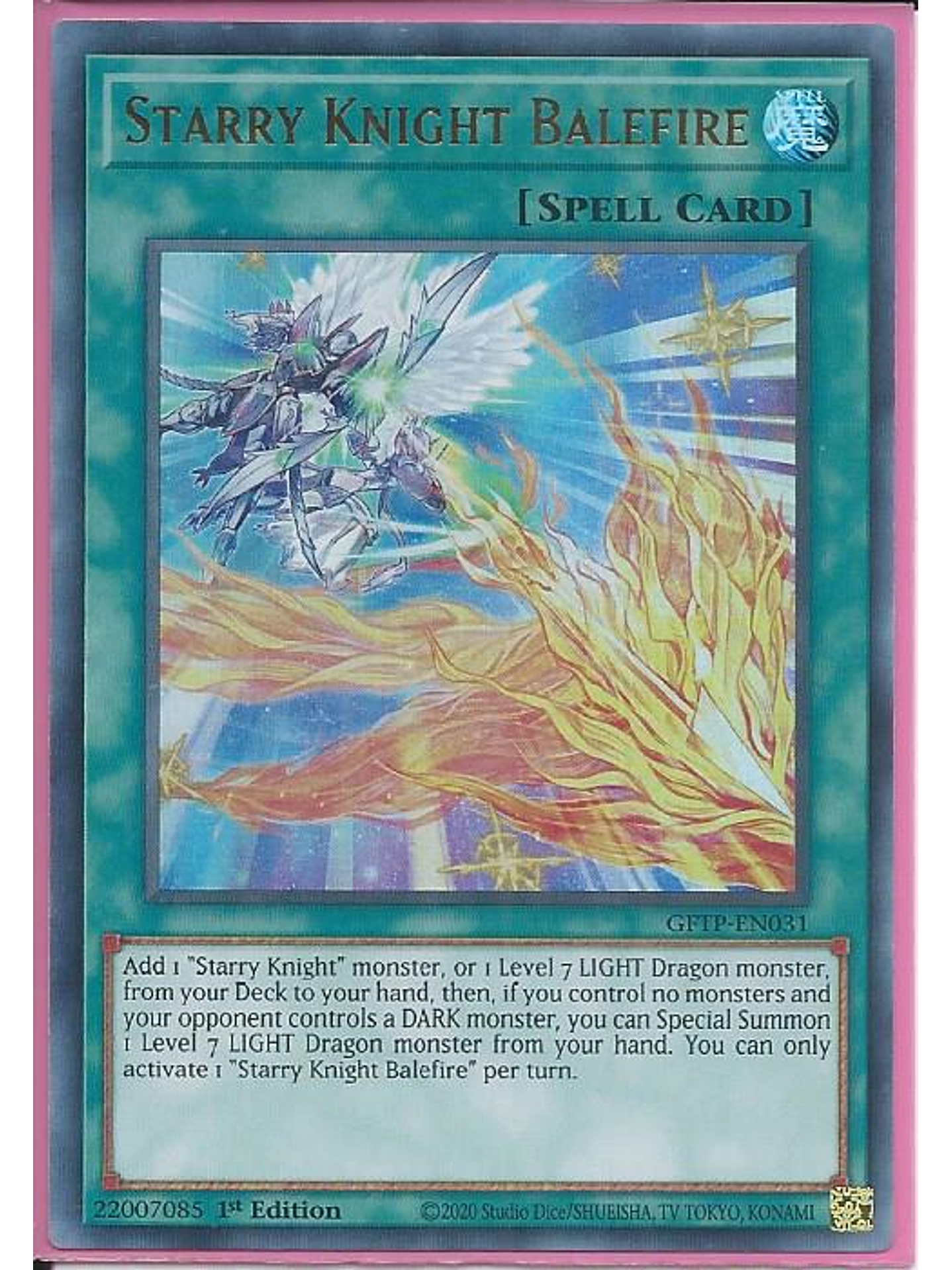 Starry Knight Balefire - GFTP-EN031 - Ultra Rare 1st Edition 1