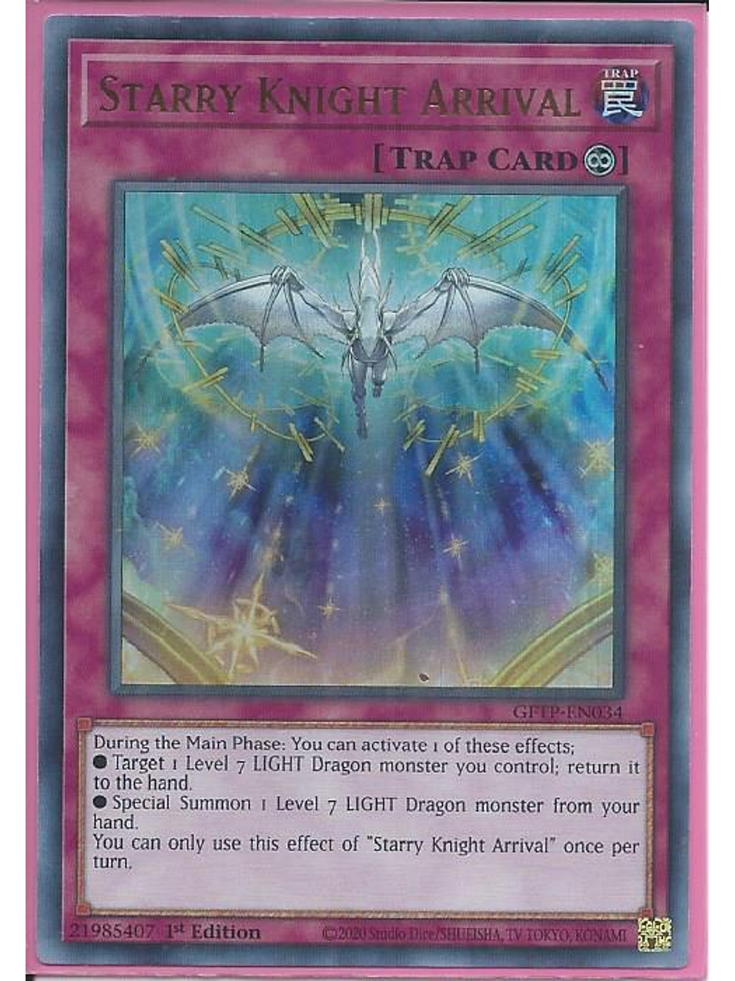 Starry Knight Arrival - GFTP-EN034 - Ultra Rare 1st Edition 1