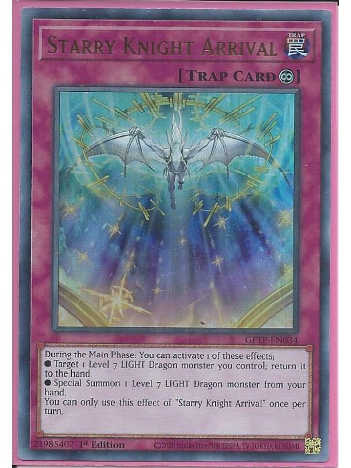Starry Knight Arrival - GFTP-EN034 - Ultra Rare 1st Edition 1