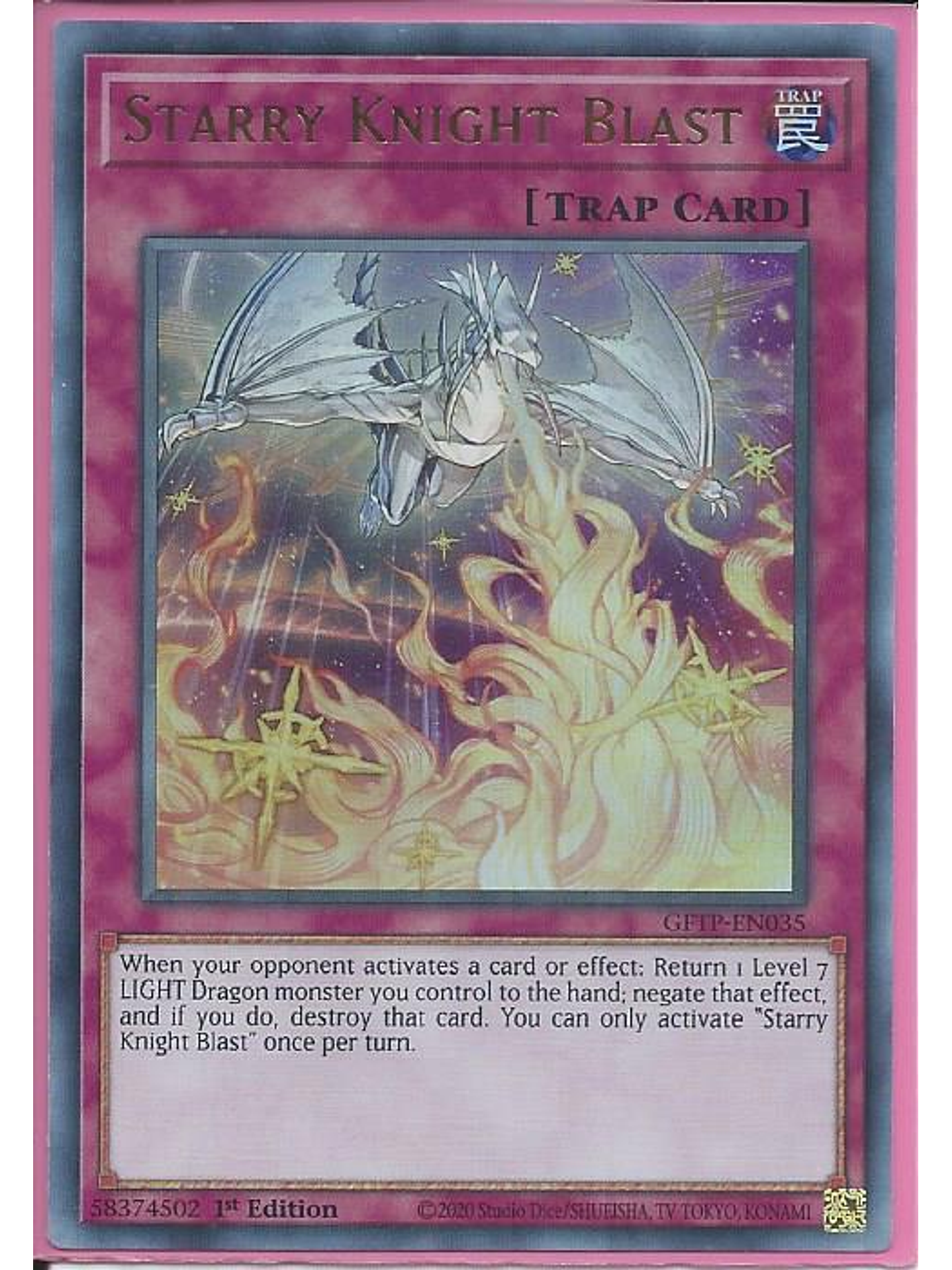 Starry Knight Blast - GFTP-EN035 - Ultra Rare 1st Edition 1