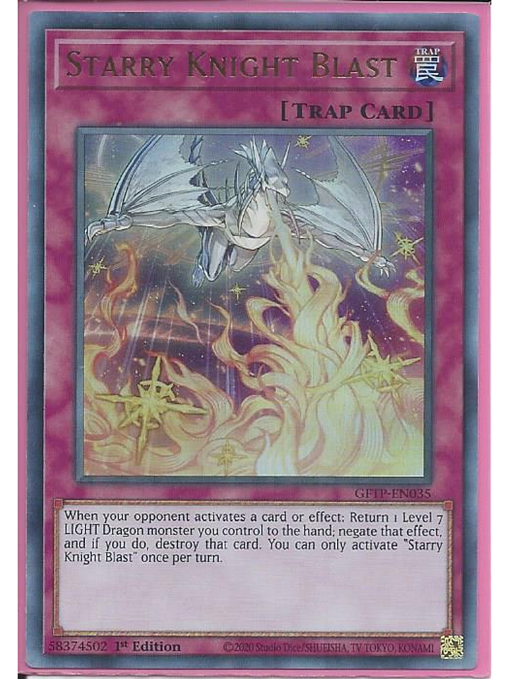 Starry Knight Blast - GFTP-EN035 - Ultra Rare 1st Edition 1