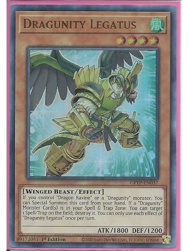 Dragunity Legatus - GFTP-EN037 - Ultra Rare 1st Edition 1