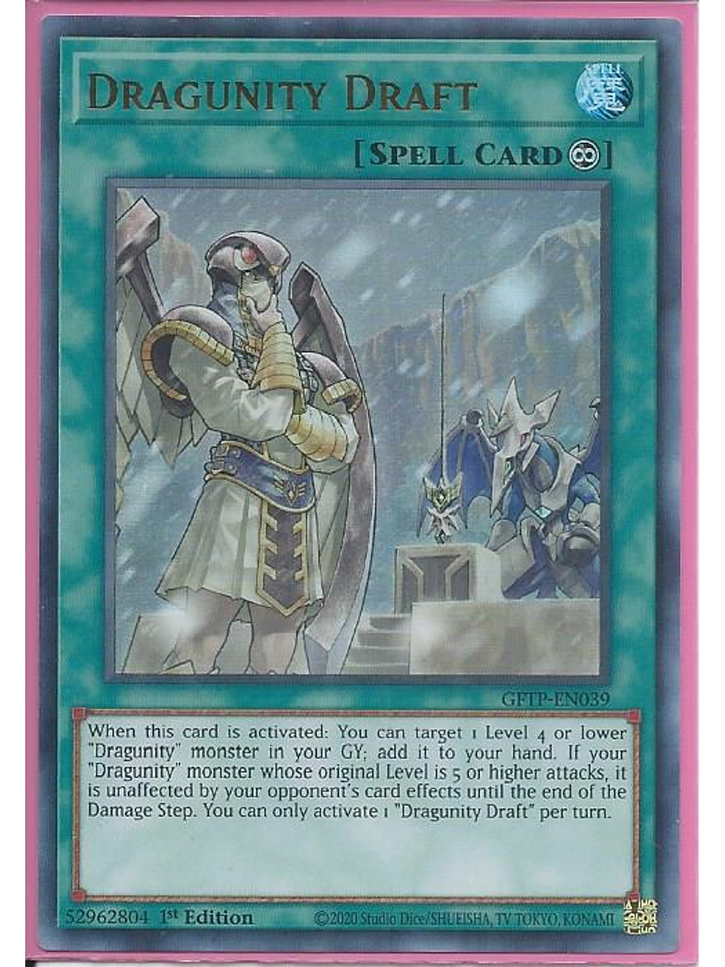 Dragunity Draft - GFTP-EN039 - Ultra Rare 1st Edition 1