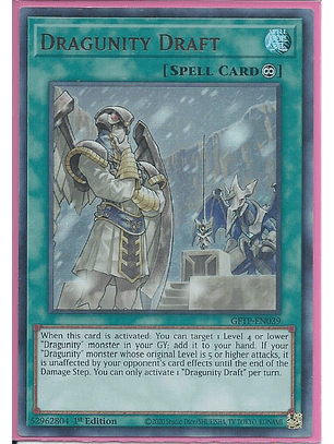 Dragunity Draft - GFTP-EN039 - Ultra Rare 1st Edition