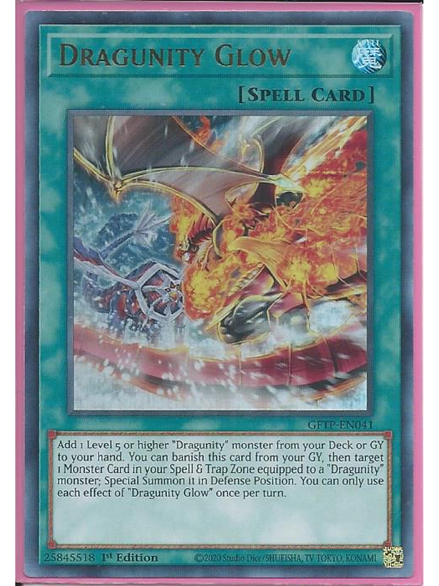 Dragunity Glow - GFTP-EN041 - Ultra Rare 1st Edition 1