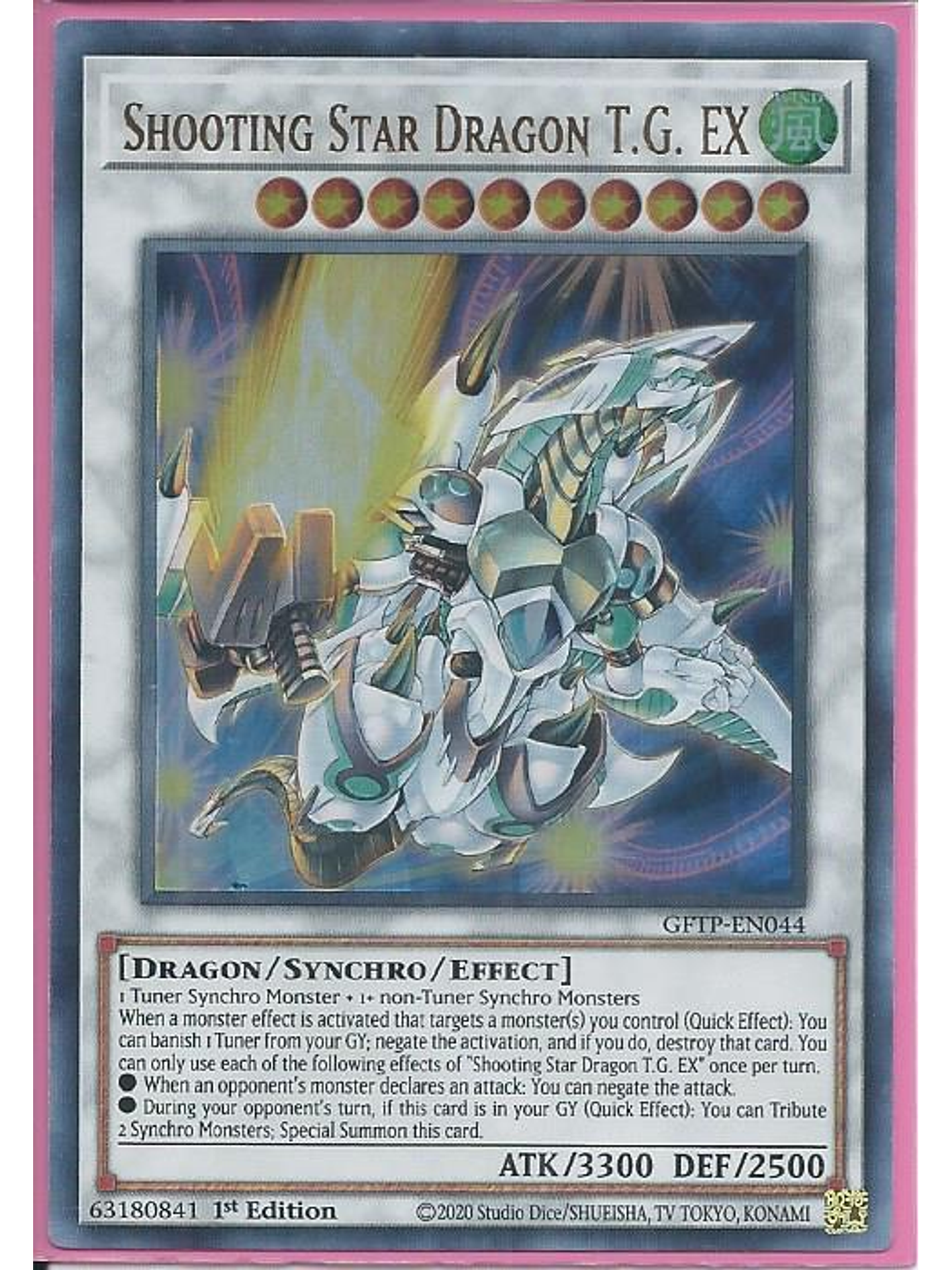 Shooting Star Dragon T.G. EX - GFTP-EN044 - Ultra Rare 1st Edition 1