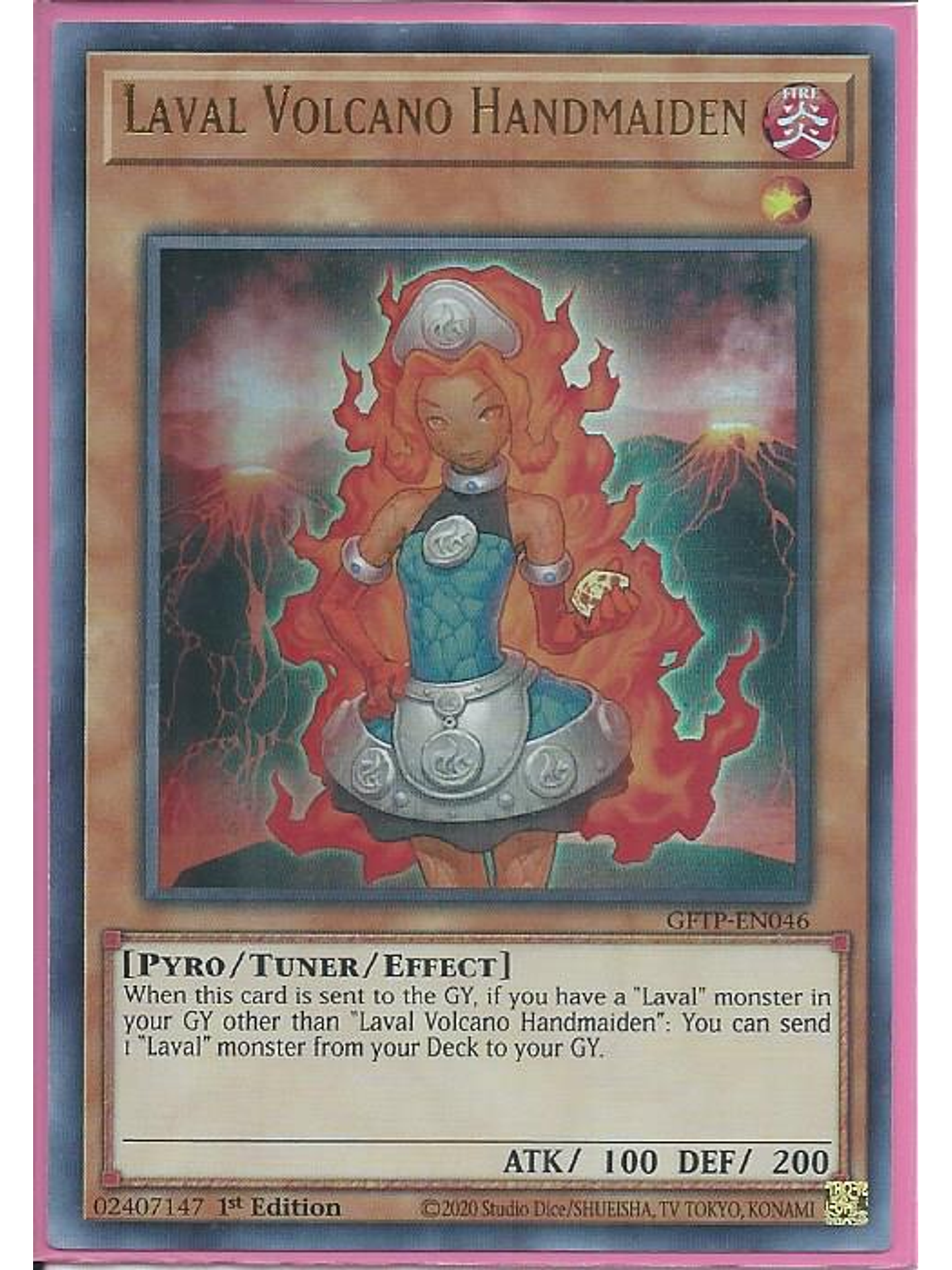 Laval Volcano Handmaiden - GFTP-EN046 - Ultra Rare 1st Edition 1