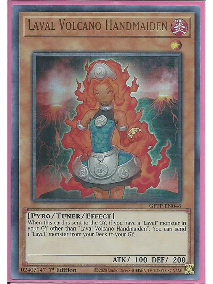 Laval Volcano Handmaiden - GFTP-EN046 - Ultra Rare 1st Edition 1