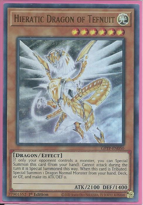 Hieratic Dragon of Tefnuit - GFTP-EN050 - Ultra Rare 1st Edition