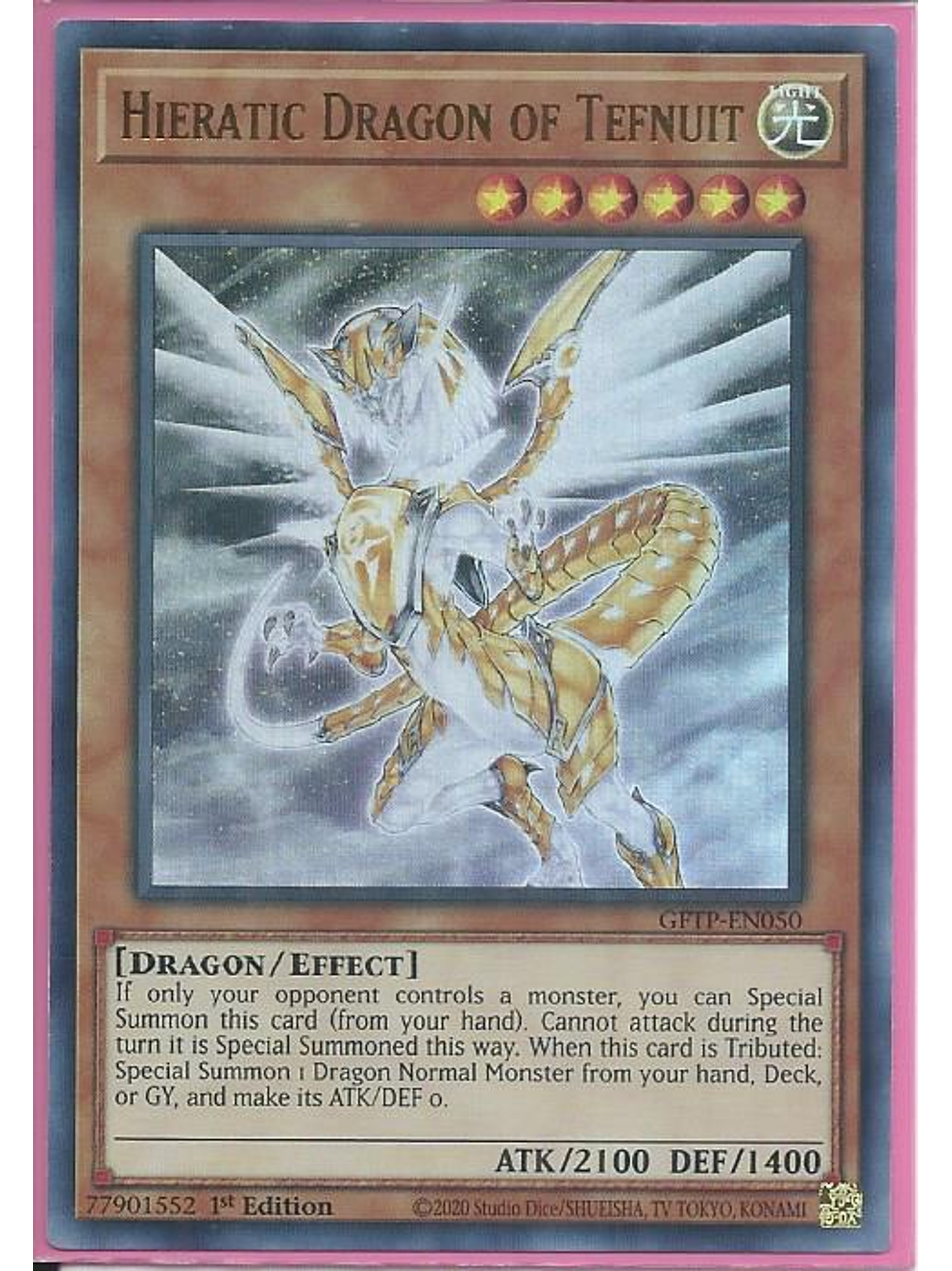 Hieratic Dragon of Tefnuit - GFTP-EN050 - Ultra Rare 1st Edition 1