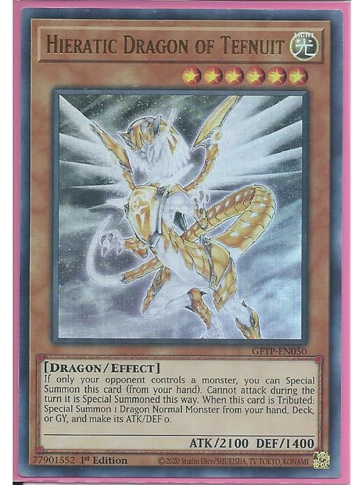 Hieratic Dragon of Tefnuit - GFTP-EN050 - Ultra Rare 1st Edition 1