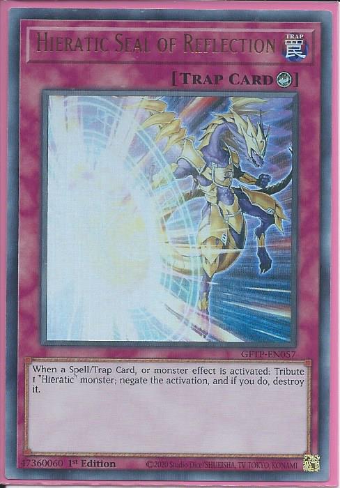 Hieratic Seal of Reflection - GFTP-EN057 - Ultra Rare 1st Edition