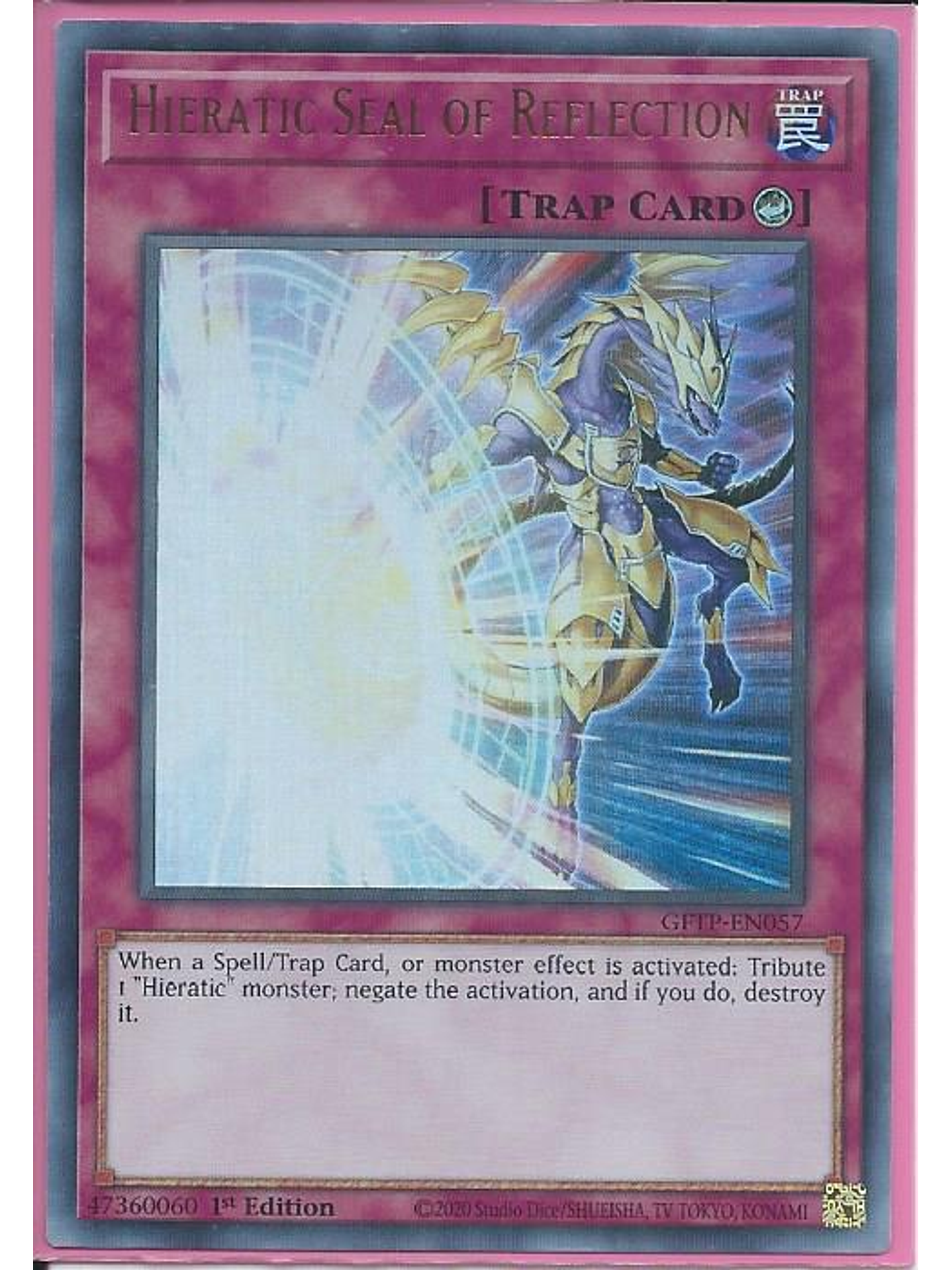 Hieratic Seal of Reflection - GFTP-EN057 - Ultra Rare 1st Edition 1