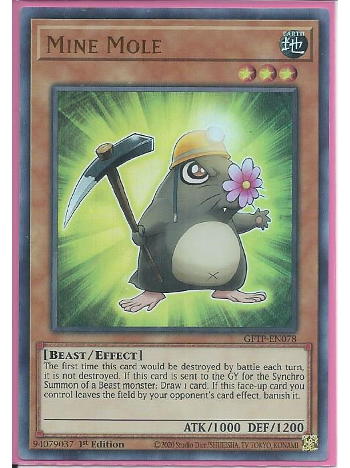 Mine Mole - GFTP-EN078 - Ultra Rare 1st Edition 1