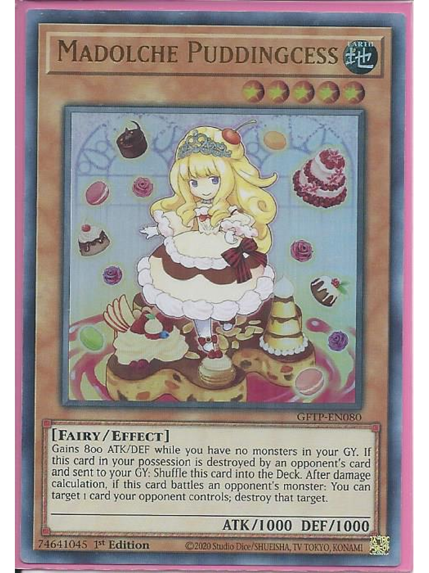 Madolche Puddingcess - GFTP-EN080 - Ultra Rare 1st Edition 1