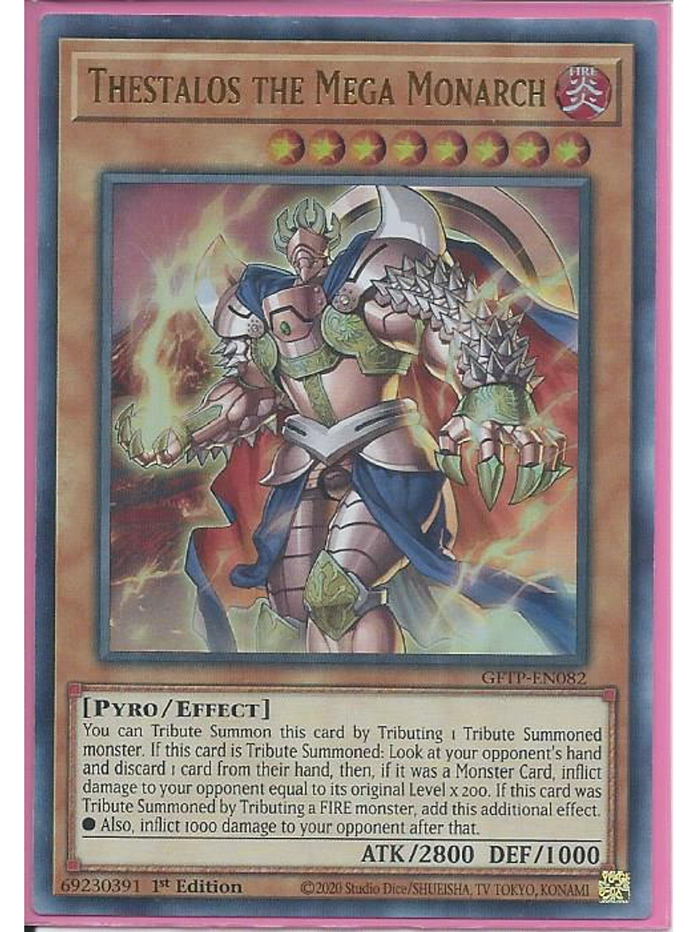 Thestalos the Mega Monarch - GFTP-EN082 - Ultra Rare 1st Edition 1