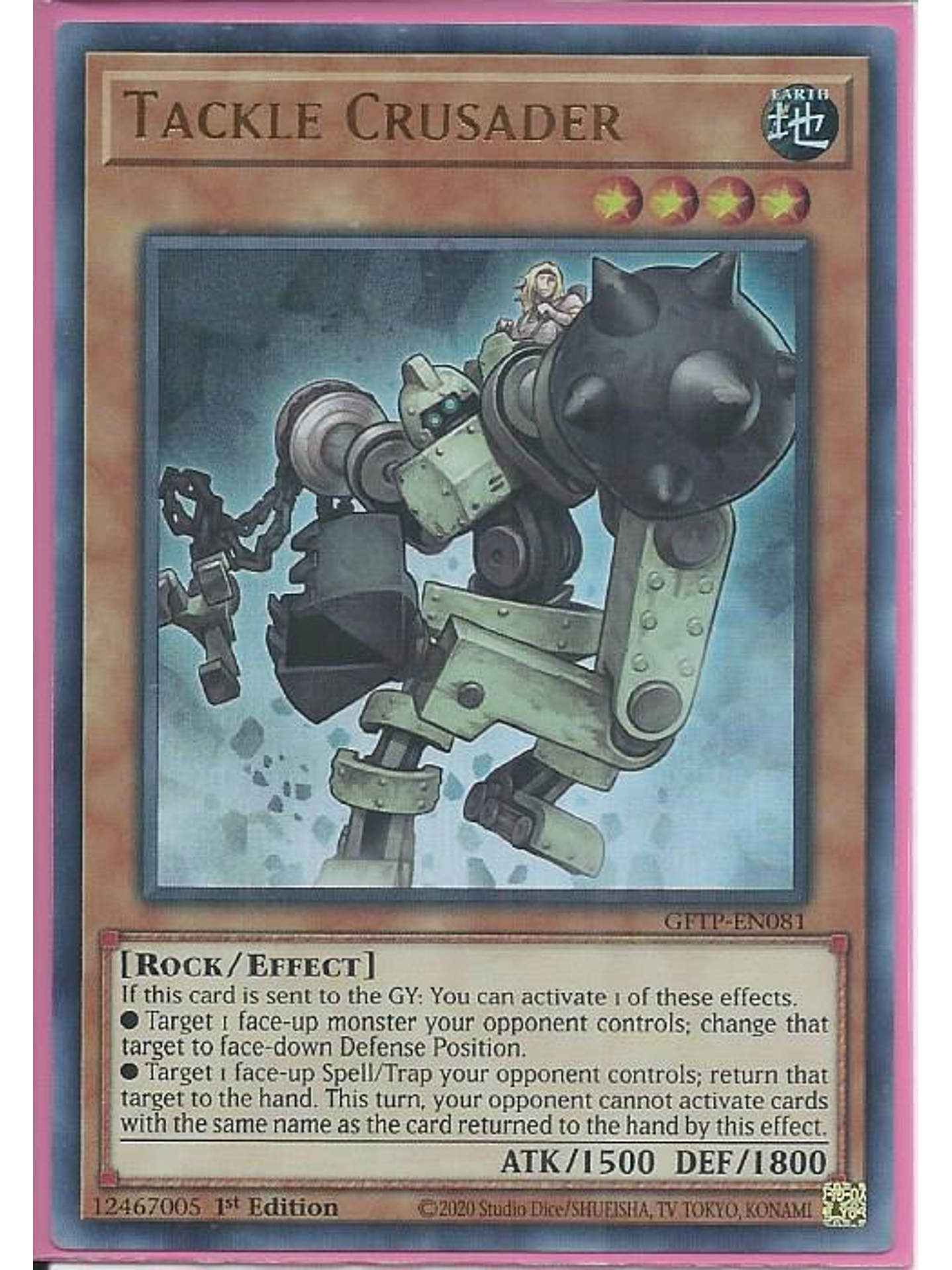 Tackle Crusader - GFTP-EN081 - Ultra Rare 1st Edition 1