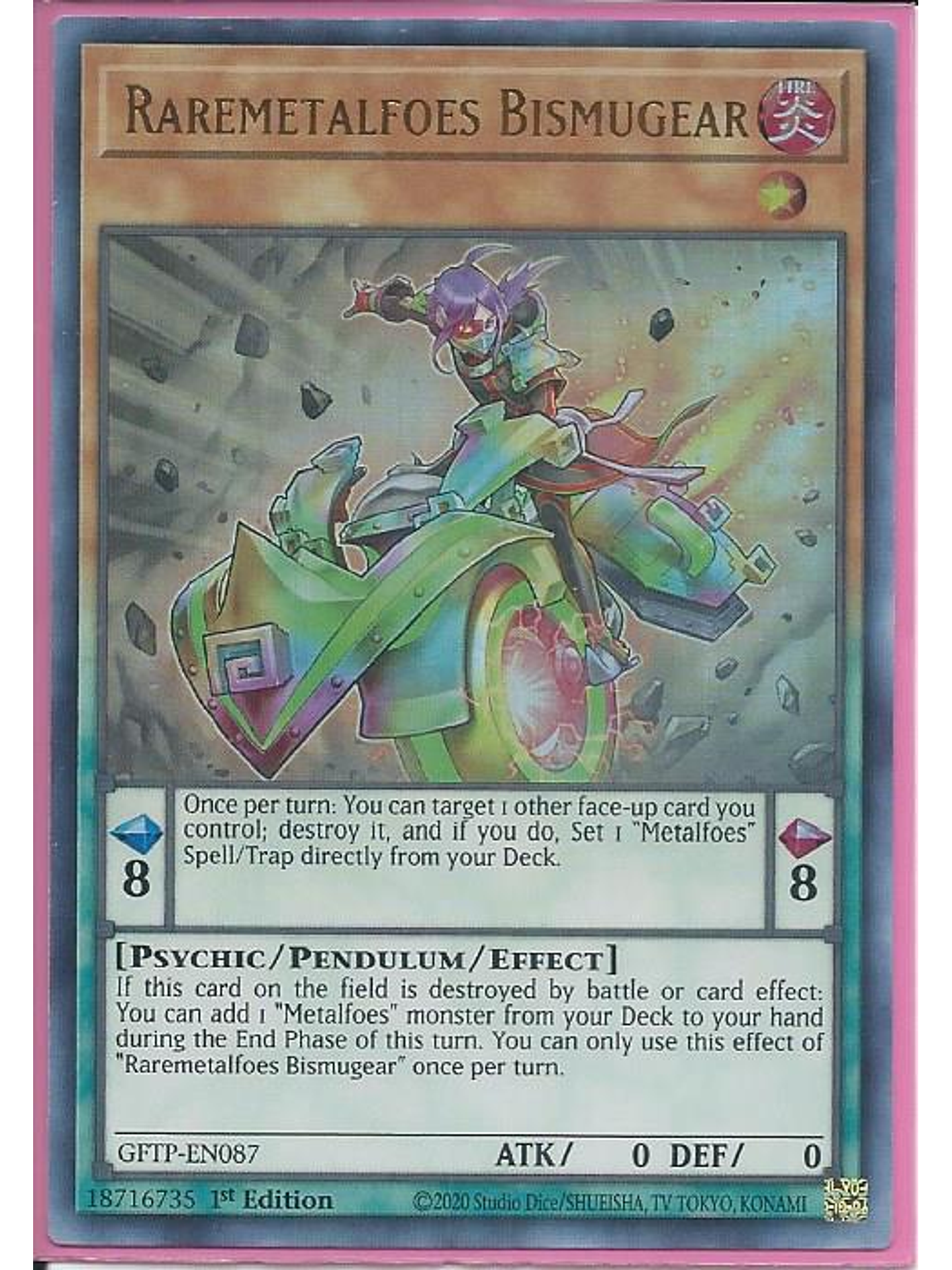 Raremetalfoes Bismugear - GFTP-EN087 - Ultra Rare 1st Edition 1