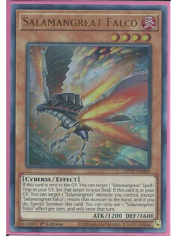 Salamangreat Falco - GFTP-EN089 - Ultra Rare 1st Edition 1