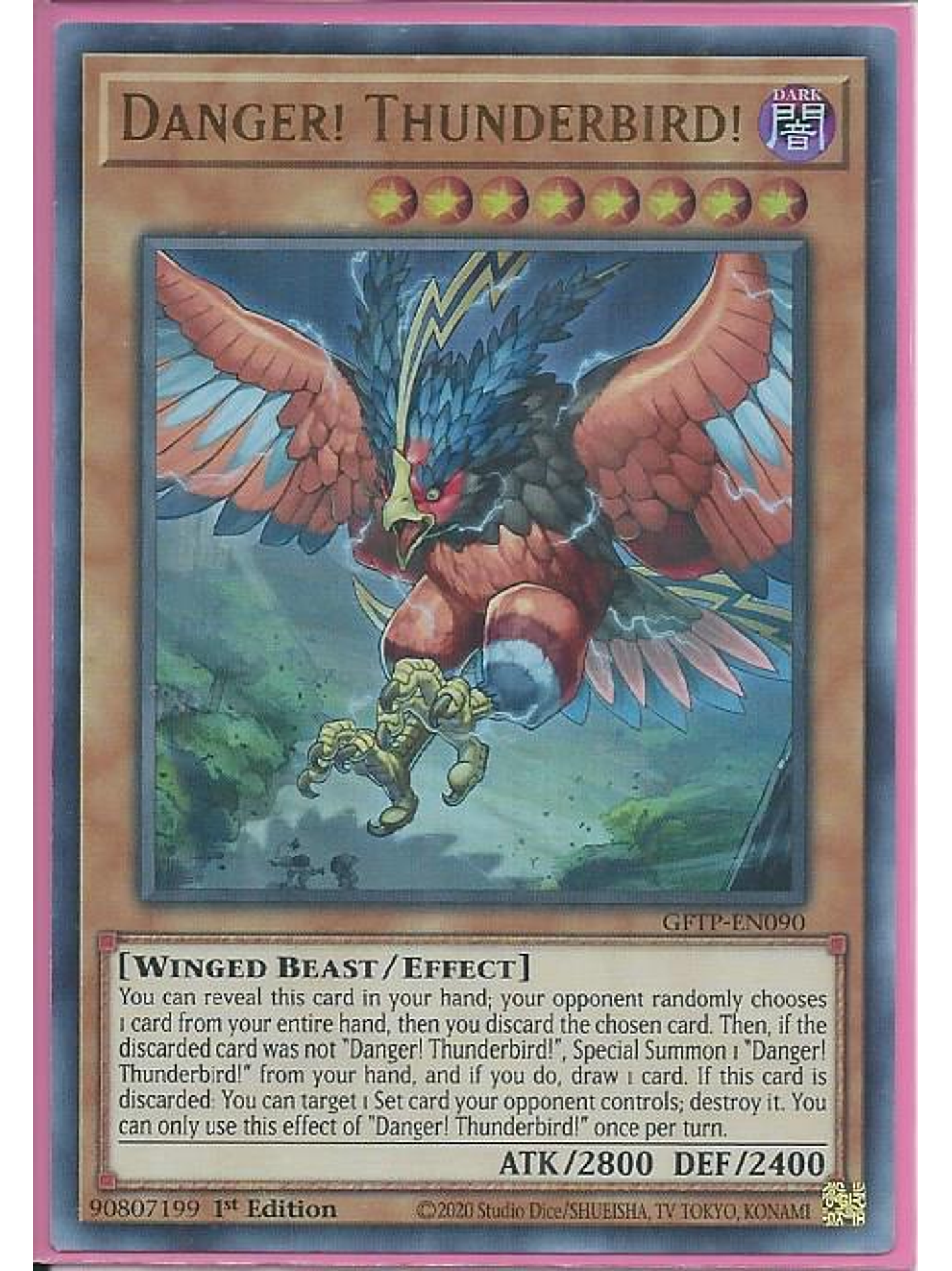 Danger! Thunderbird! - GFTP-EN090 - Ultra Rare 1st Edition 1