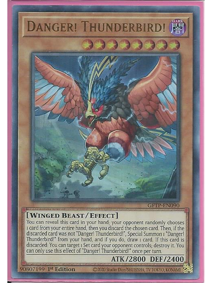 Danger! Thunderbird! - GFTP-EN090 - Ultra Rare 1st Edition 1