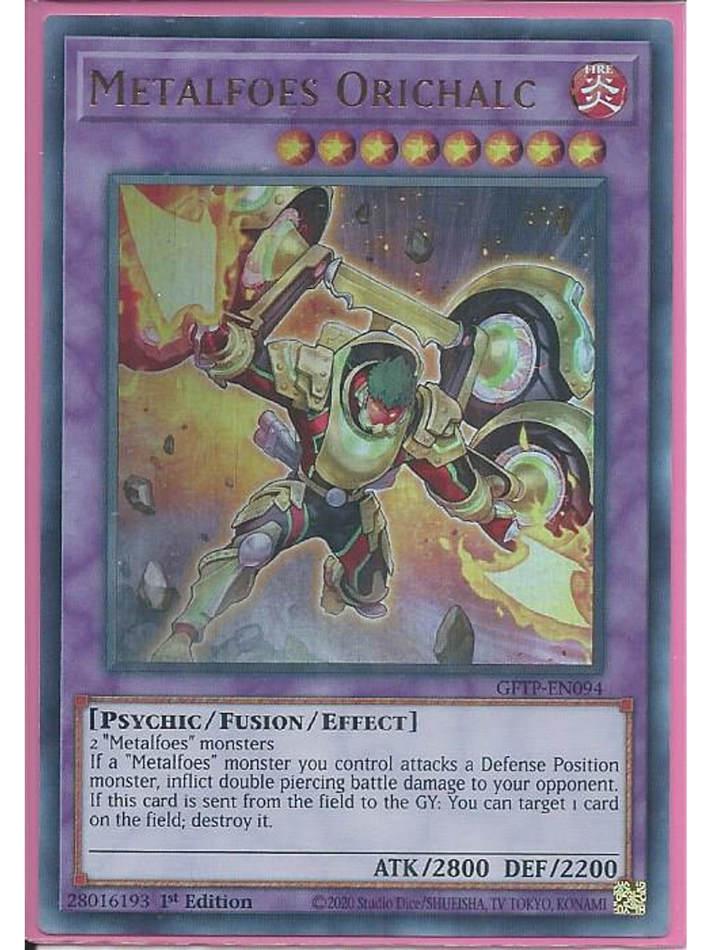 Metalfoes Orichalc - GFTP-EN094 - Ultra Rare 1st Edition 1